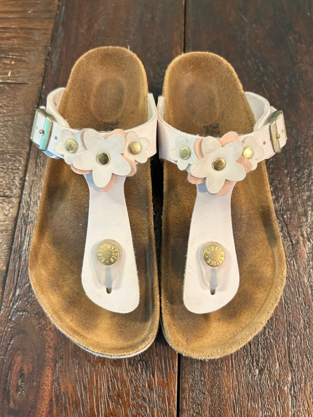 Birkenstock Kids' Gizeh Flower Flip Flop- 32 - Picture 9 of 11